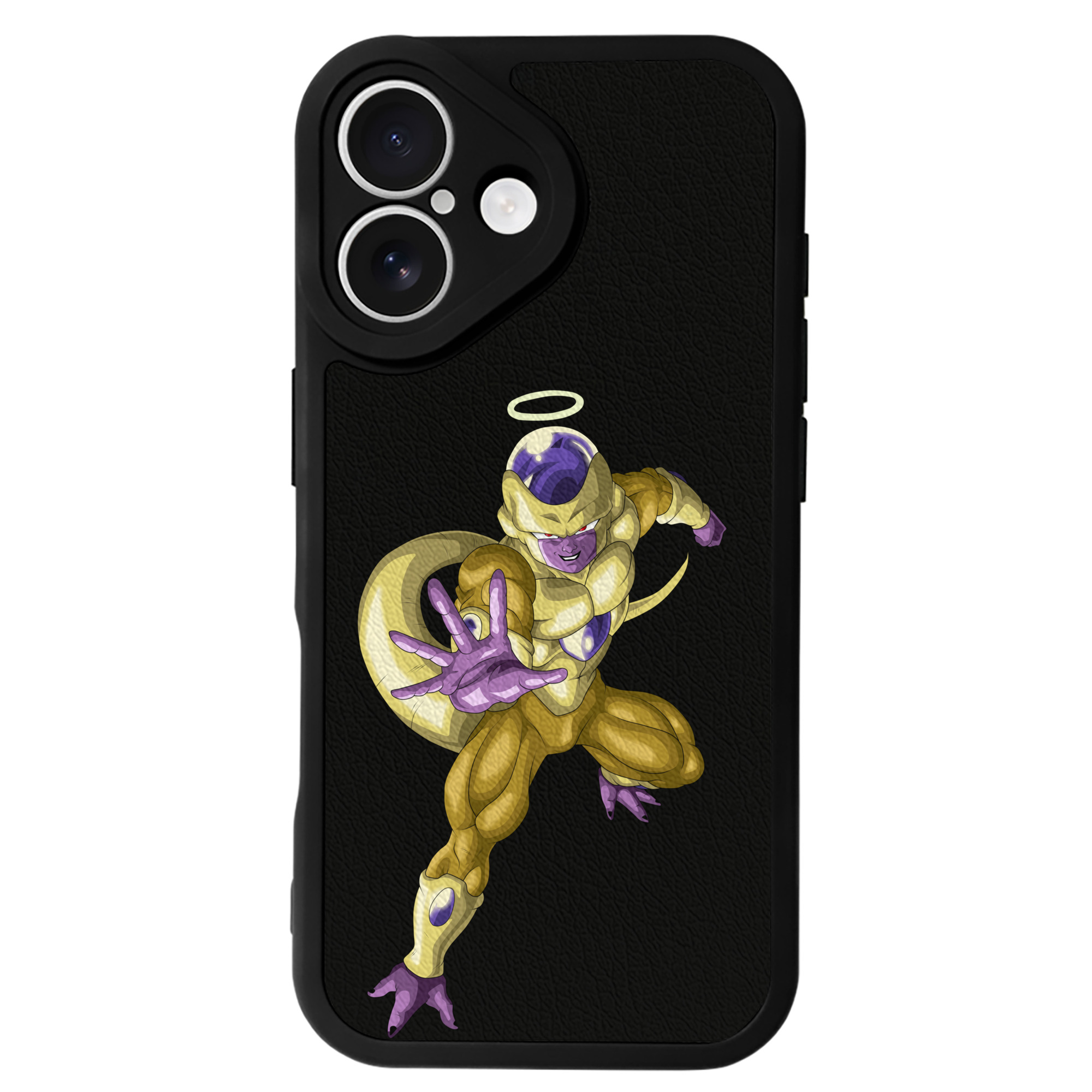 （画像用） ドラゴンボール フリーザ DRAGON BALL Frieza 【iPhone 16シリーズ対応】シリコンスマホケース（レザー調） 材質：シリコン